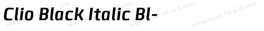 Clio Black Italic Bl字体转换